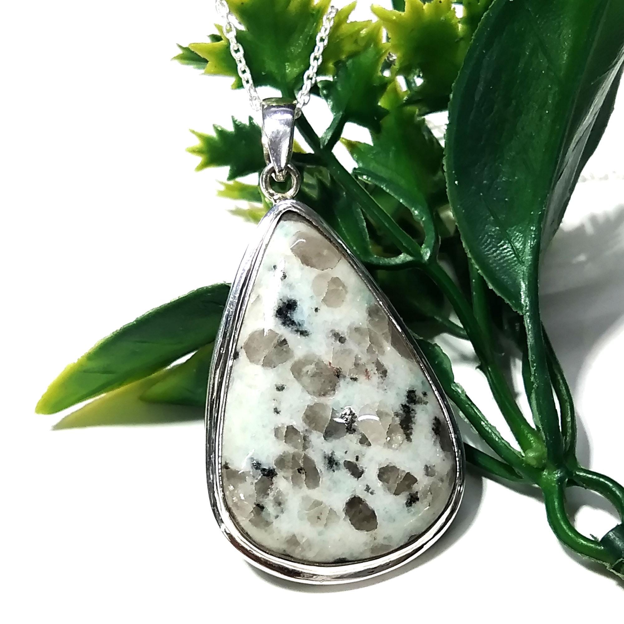 Natural Lotus kiwi Jasper Gemstone Pendant Necklace Chain, 925 Starling Silver Pendant Necklace, Handmade Stone Size 35x23 mm Gift Pendant